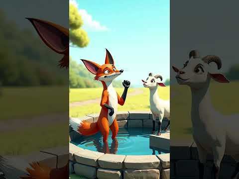Clever Fox and Goat Moral Story 🦊🐐 | चतुर लोमड़ी और मूर्ख बकरा | Hindi Stoies for Kids