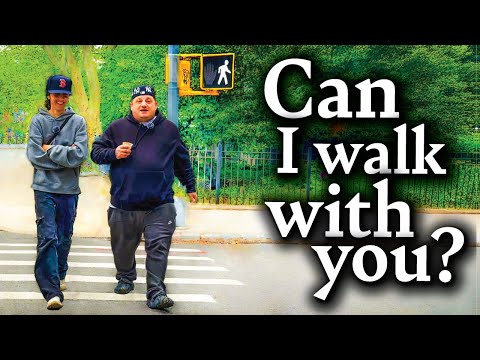 I asked strangers if I could walk with them...