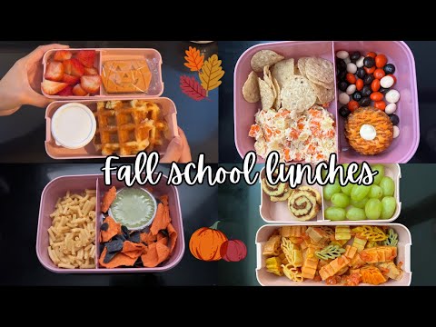 ASMR~Fall School Lunch Packing!! 🍁🍂