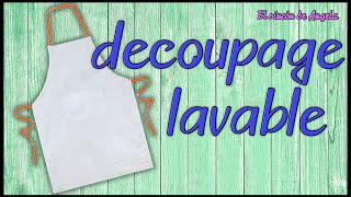 Como hacer decoupage sobre tela y pintura textil 🖼️🖌️DIY manualidades faciles