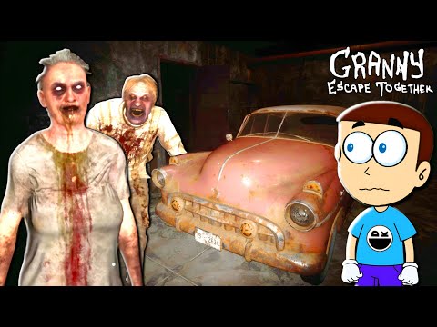 Granny Escape Together - Car Escape | Shiva and Kanzo Gameplay