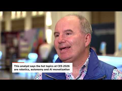 YouTube video thumbnail: Robotics, Autonomy, AI Monetization Big Ideas at CES: Analyst 