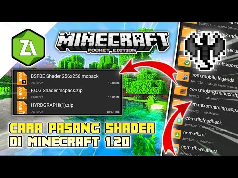 TUTORIAL CARA PASANG SHADER DI MINECRAFT 1.20 TERBARU 2024 - DIJAMIN WORK 100% ANTI GAGAL !!