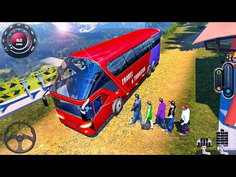 Real Uphill Bus Drive Simulator 3D - Offroad Coach Bus Driving 2025 - Android GamePlay