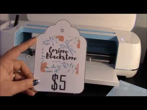 making print and cut tags with your cricut and design...