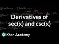 Derivatives of Trigonometric Functions