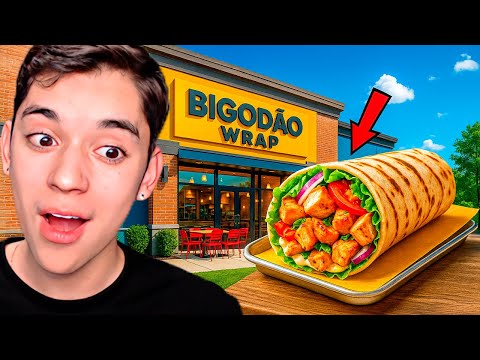 EU ABRI o RESTAURANTE de WRAPS MAIS MALUCO do MUNDO! - Wrap House Simulator