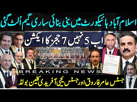 All is not well at Islamabad high court | 5 judges strikes back 2 more are in queue |  Amir Farooq