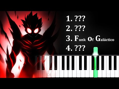 4 POPULAR FUNK SONGS on piano #3