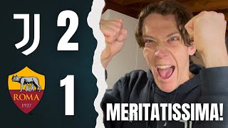 😍STRAMERITATA‼️VITTORIA PESANTISSIMA🔥 JUVENTUS ROMA 2-1 