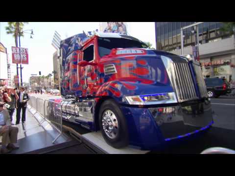 Optimus Prime and Peter Cullen Imprint Ceremony