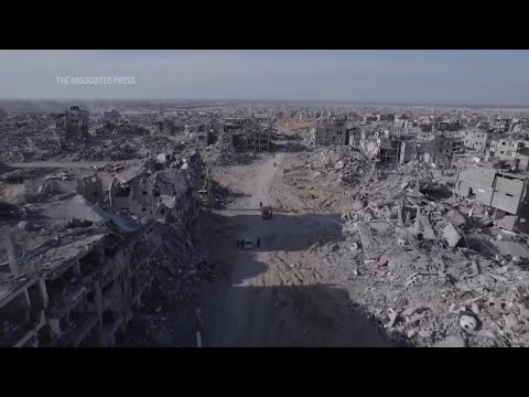 Aerial views show widespread destruction of Rafah and thousands of displaced in Khan Younis.