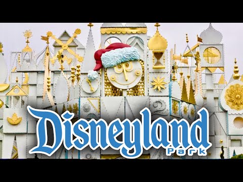 CHRISTMAS at Disneyland - Decorations + It’s a Small World Holiday | 4K 60FPS