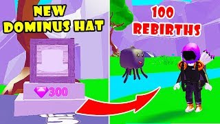 How To Get Dominus Hats In Roblox Magnet Simulator Videos Infinitube - 100 rebirths got new legendary rebirth dominus hat pets vacuum