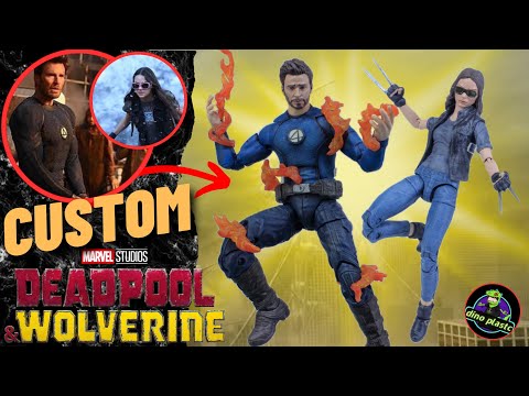 Custom antorcha humana y X23 Marvel Legends!!!!! #wolverine #deadpool #marvellegends