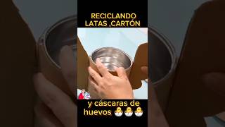 Manualidades con latas y cartón #reciclaje #DIY