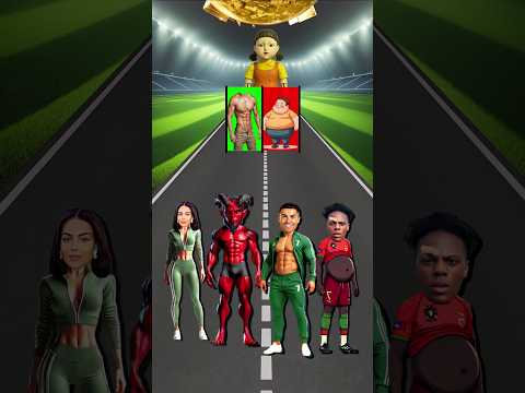 Who Has a Six Pack?! ๐ช๐ฅ Ronaldo vs IShowSpeed vs Devil ๐ vs Georgina ๐ #shorts