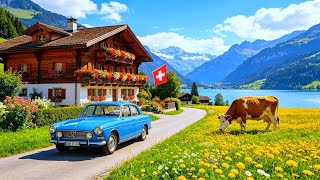 Switzerland Countryside Road Trip With Scenic Mountain View🇨🇭🚘 Scenic Swiss View