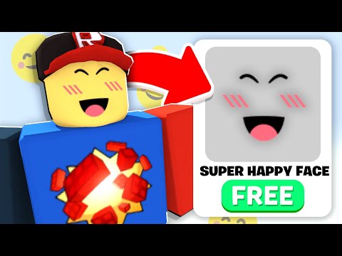 HURRY! Get The SUPER SUPER HAPPY FACE In ROBLOX For FREE! 🥳 😎