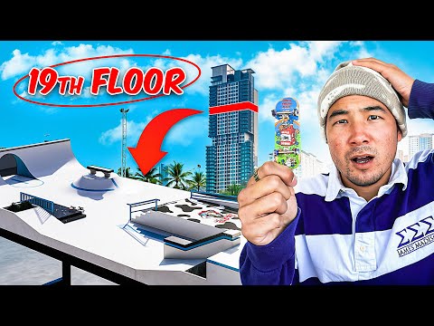 3000$ Fingerboard Park VS 19 floors, What Could Go Wrong?