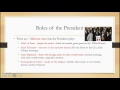 Presidential Powers and Responsibilities