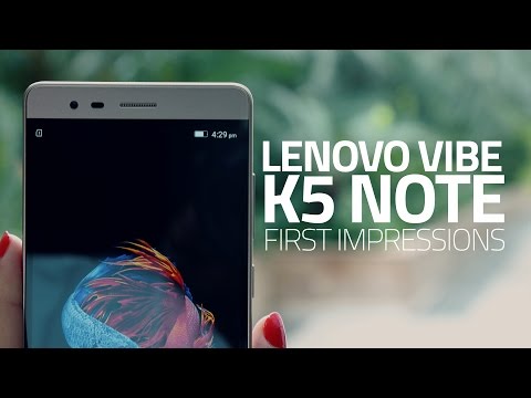 (ENGLISH) Lenovo Vibe K5 Note First Look