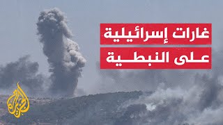 تصاعد أعمدة الدخان إثر غارات جوية إسرائيلية على جنوب لبنان