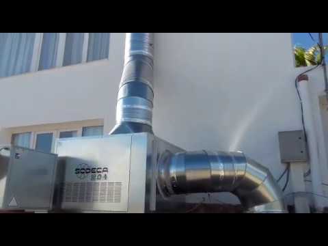 Video Campanas Extractoras de Extivent Balear taller METALÚRGICO en acero inoxidable y ventilación indust