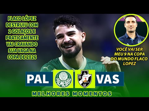 SHOW DO 9 DO TETRA DA ARGENTINA | Palmeiras x Vasco | Melhores Momentos | Brasileirão 2025