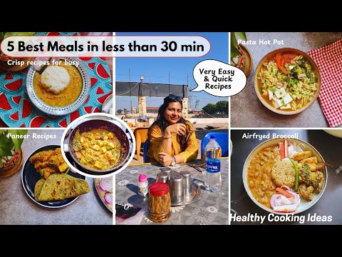 5 Best meals in less than 30 min | Best for weekends | #hotpot #airfryertikka #paneerdopyaza #dal