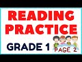 Reading Practice with Action Words for Grade One