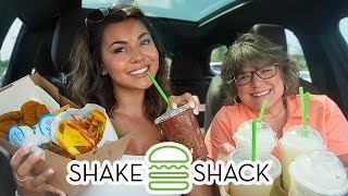 Trying EVERYTHING New at Shake Shack 🍔 (ft. Mom + Dubai Chocolate Bar Milkshake)