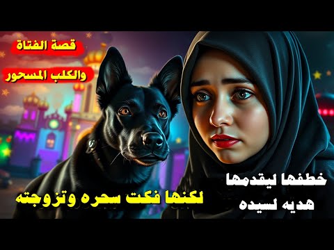 قصة الفتاة والكلب المسحور  الذي فاجأها بطلب غريب جعلها لاتفارقه ,قصة شيقة بأحداث ممتعة وعبرة مهمة