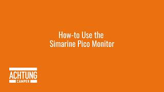 How-to | Use the Simarine Pico Battery Monitor