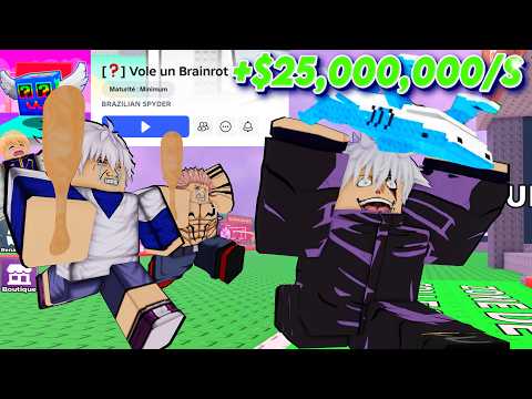GOJO VOLE DES BRAINROTS AUX ENFANTS ! 😂💸 VOLE UN BRAINROT
