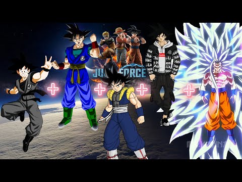 COMPOSITE GOKU + ABSALON CC GOKU + GOD FUSION GOKU + JUMP FORCE + DRIP GOKU + INFINITY GOKU VS ALL