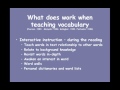 Vocabulary Development and Learning Strategies