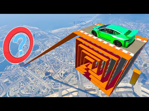 PARKOUR MEGA RAMPA GIRANDOLA RANDOM GP !!! 🐷GARE🐷 GTA 5 ONLINE