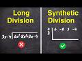 Comparing Synthetic and Long Division of Polynomials