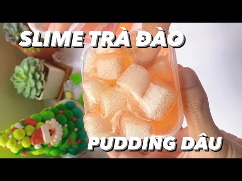 SLIME TRÀ ĐÀO thêm PUDDING DÂU 😱😱😱 Chơi thử 3 loại Slime độc lạ