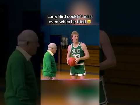 Larry Bird couldn’t even miss on purpose 😂 #celtics #nba