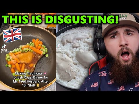 American Reacts to Weird British Food TikTok's! *please use seasoning*