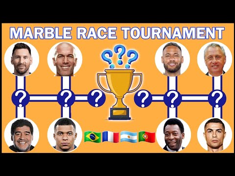 OLD vs NEW Football Legend Players Crazy Marble Race Tournament | Who will win? |