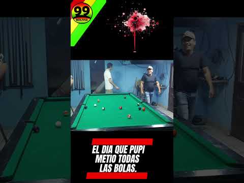 metiendo todas las bolas en billar de santa cruz bolivia