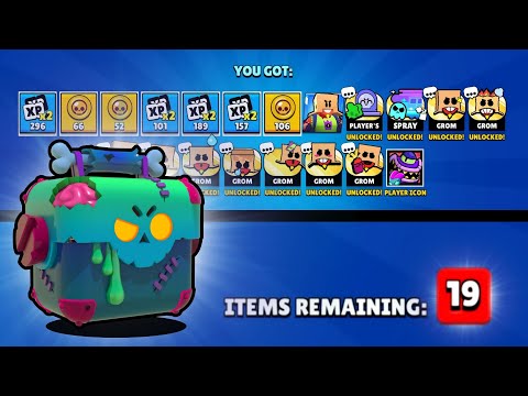 19 Items from ONE DEAD BOX 😈 | Creating history in Brawl Stars