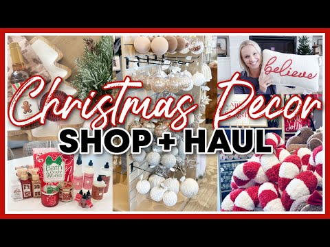 CHRISTMAS DECOR SHOP WITH ME AND HAUL 2024 | KIRKLANDS + HOMEGOODS