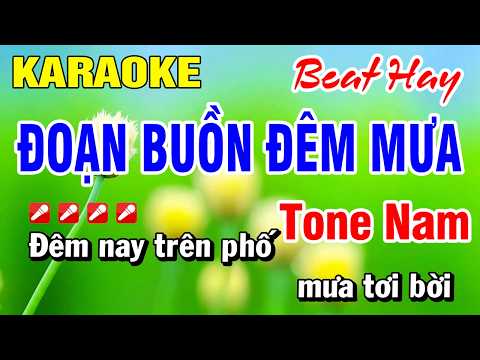 Karaoke Nhạc Sống Tone Nam – Đoạn Buồn Đêm Mưa (Beat Hay) Mới 2026 Hoài Phong Organ
