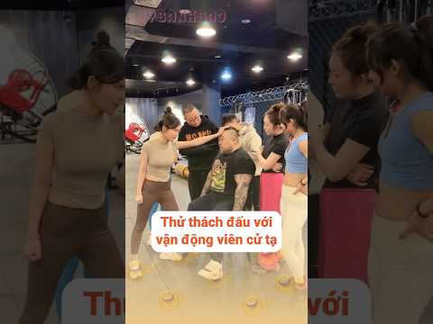 Thách đấu với vận động viên cử tạ và cái kết | My Bánh Bao #haihuoc