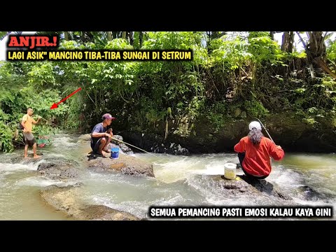 EMOSI.!! LAGI ASIK MANCING TIBA-TIBA SUNGAI DI SETRUM || INI BENAR2 GAK PUNYA AHLAK CARI IKANNYA