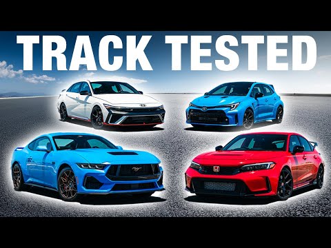 PERFORMANCE CAR CHALLENGE: Mustang GT vs. GR Corolla vs. Civic Type R vs. Elantra N